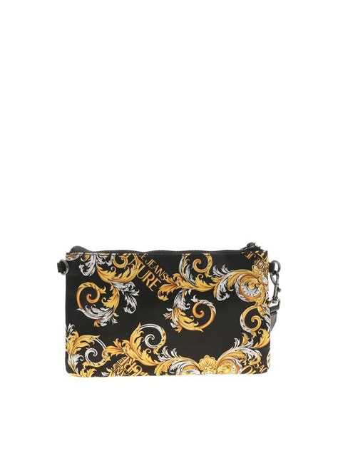 versace jeans black clutch|versace bag price.